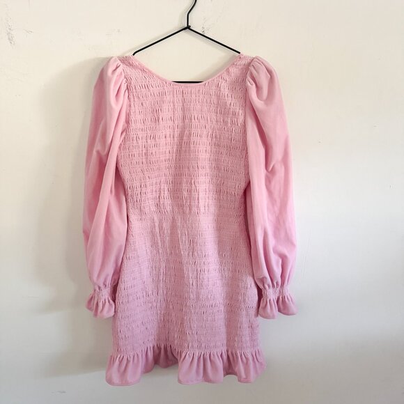 NWT LoveShackFancy Pink Smocked Dorset Dress S - Picture 8 of 8